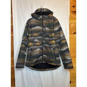 All Motion Men's L Large Soft Shell Sherpa Lined Winter Jacket‎ Coat Olive Camo